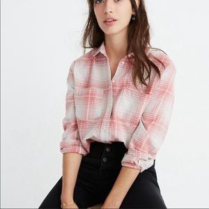 Madewell Pink Flannel